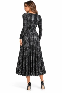 Rochie eleganta gri metalizat Linda - Img 5