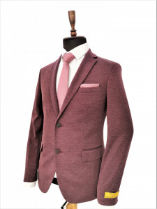 sacou slim fit roz tare