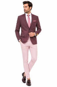 Sacou slim fit Bradley roz - Img 5