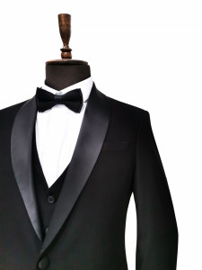 Smoking negru slim fit
