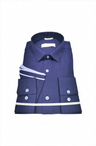Camasa bleumarin slim fit Massimo