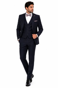Costum barbati cu vesta slim fit Noah - Img 3
