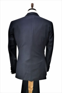 Costum slim fit bleumarin