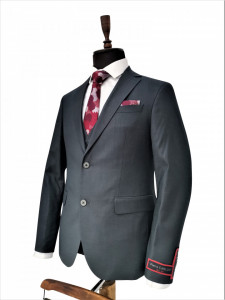 Costum gri slim fit 