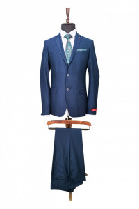 Costum albastru slim fit