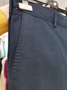 Pantaloni barbati casual bleumarin marimi mari - Img 2