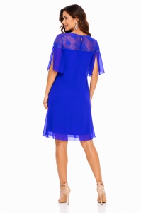 Rochie albastra din matase naturala Bonnie - Img 4