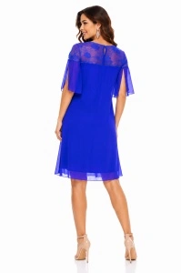 Rochie albastra din matase naturala Bonnie - Img 4