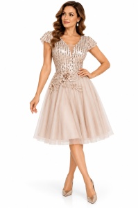 Rochie ocazie din tul si paiete Stella - Img 4