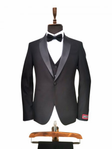 Smoking negru slim fit