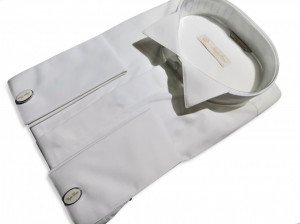 camasa crem ceremonie slim fit