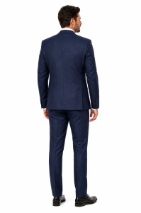 Costum barbati slim fit marimi mari Dennis bleumarin - Img 5
