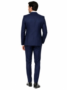 Costum barbati slim fit Marvin bleumarin - Img 5