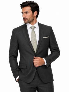 Costum barbati slim fit Noah gri - Img 3