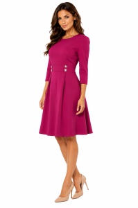 Rochie de zi roz Sophie - Img 3