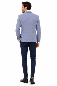 Sacou slim fit Bradley bleu - Img 4