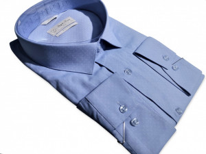 Camasa bleu slim marimi mari