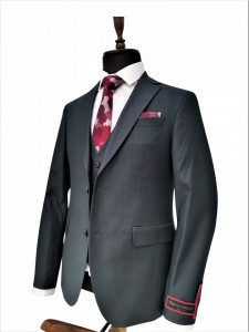 Costum gri slim fit 