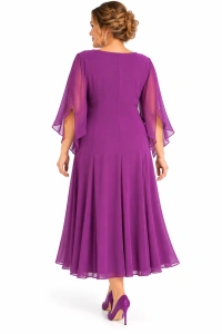 Rochie de ocazie Gloria din lycra cu voal - Img 4