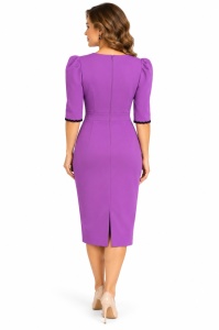 Rochie de zi magenta Claire - Img 4
