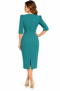 Rochie de zi verde Lily - Img 4