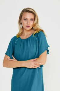 Rochie voal turcoaz