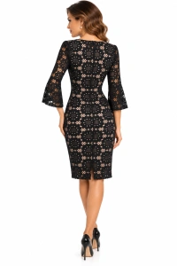 Rochie neagră din dantelă Rachel - Img 4