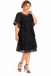 Rochie neagra din voal Mia - Img 3