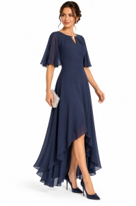 Rochie voal Lara bleumarin - Img 3