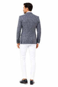 Sacou slim fit Calvin bleumarin - Img 5
