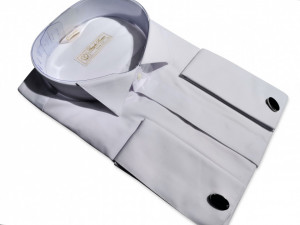 camasa alba ceremonie slim fit