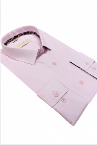 camasa slim fit roz