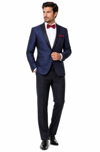 Costum barbati slim fit Bond - Img 3