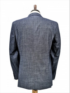 Costum gri-bleu slim fit