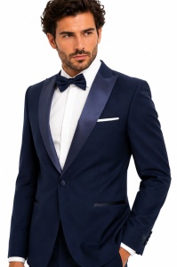 Costum de Ocazie Slim Fit, Morris bleumarin Eleganță de la Dress Elegant by ZIVER