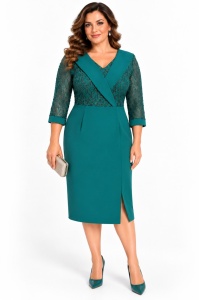 Rochie de ocazie Allison verde smarald - Img 2
