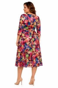 Rochie de ocazie cu imprimeu multicolor Michelle - Img 4