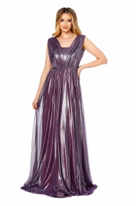 Rochie de seara Ava lila - Img 3