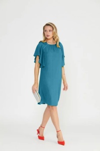 Rochie voal turcoaz