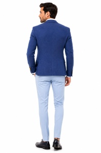 Sacou slim fit Bradley albastru - Img 4