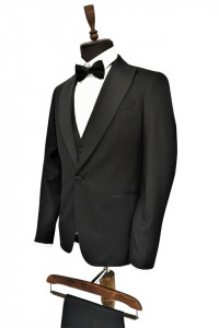 Smoking negru slim fit