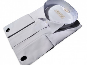 camasa alba ceremonie slim fit