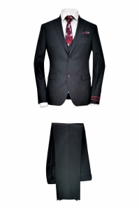 Costum gri slim fit 