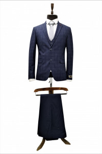 Costum bleumarin slim fit