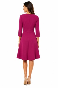 Rochie de zi roz Sophie - Img 4