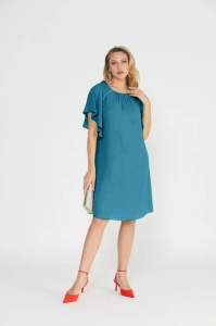 Rochie voal turcoaz
