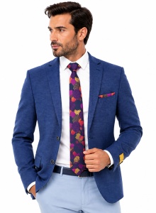 Sacou slim fit Bradley albastru
