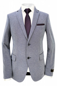 Sacou slim fit Bradley bleu