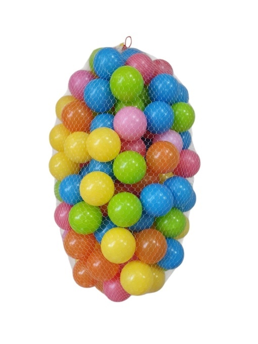 Loptice plastične 100 komada 6cm prečnik