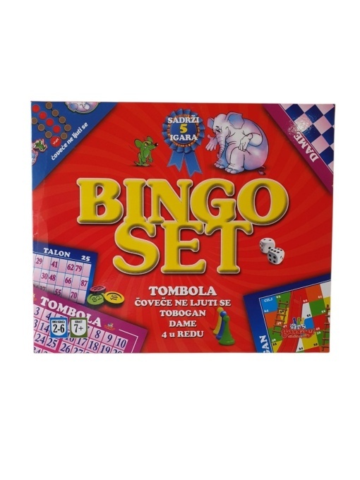 Bingo set 5u1 društvena igra Beoplast